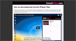 Desktop Screenshot of convertiplayer.com